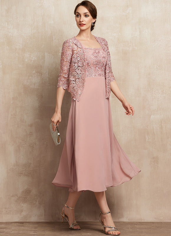 Robe Midi Rose Poudré - gallery 4
