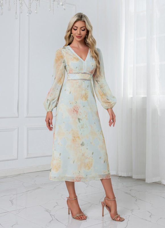 Robe Midi Florale Légère - gallery 6