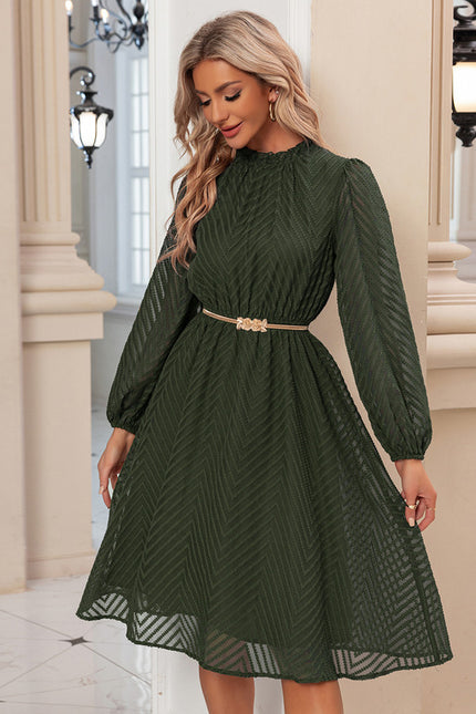 Robe Midi Chiffon Marine - gallery 9