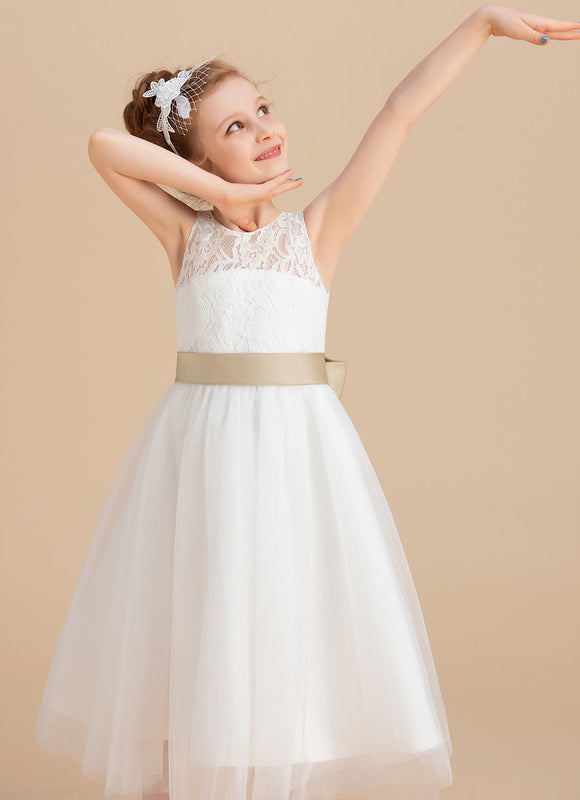 Robe Midi Écru Enfant - gallery 2
