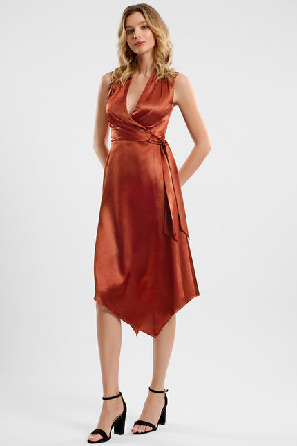 Robe Midi Marron - gallery 3
