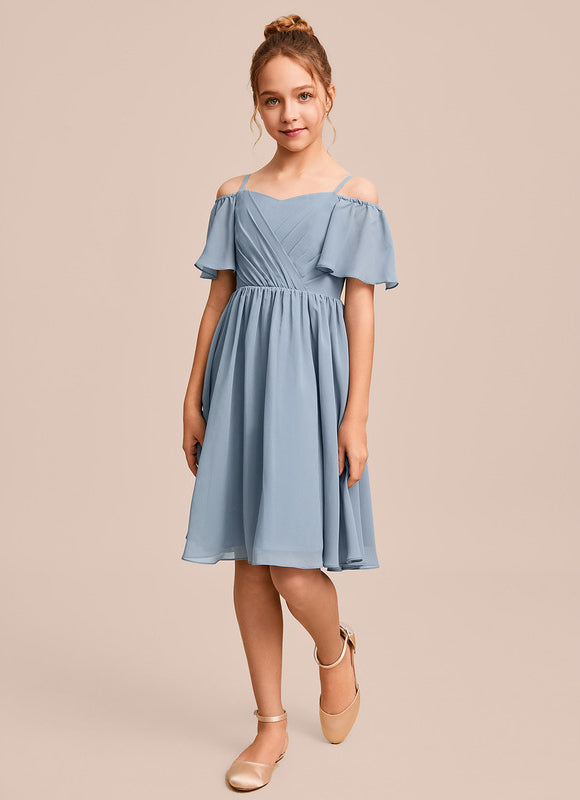 Robe Midi Aérienne Bleue - gallery 2