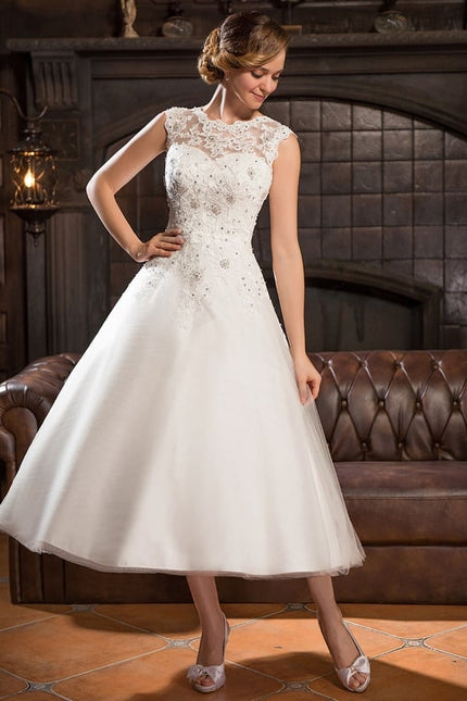 Robe Midi De Mariée Chic - gallery 3