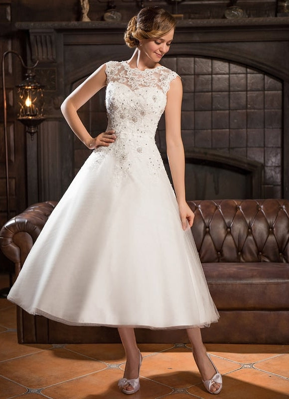 Robe Midi De Mariée Chic - gallery 3