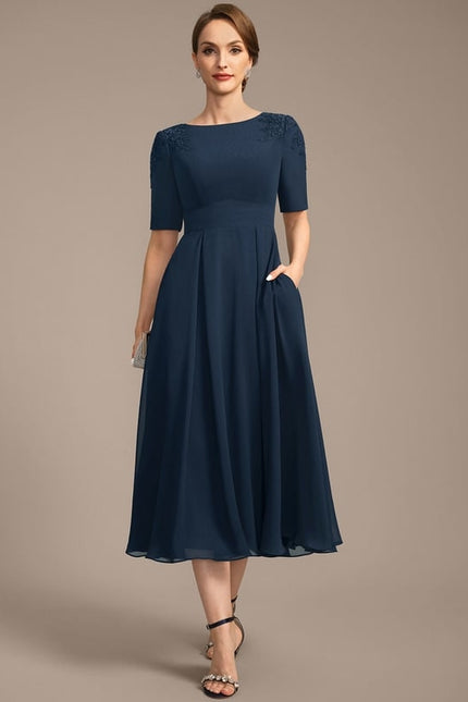 Robe Midi Marine Chic - gallery 2