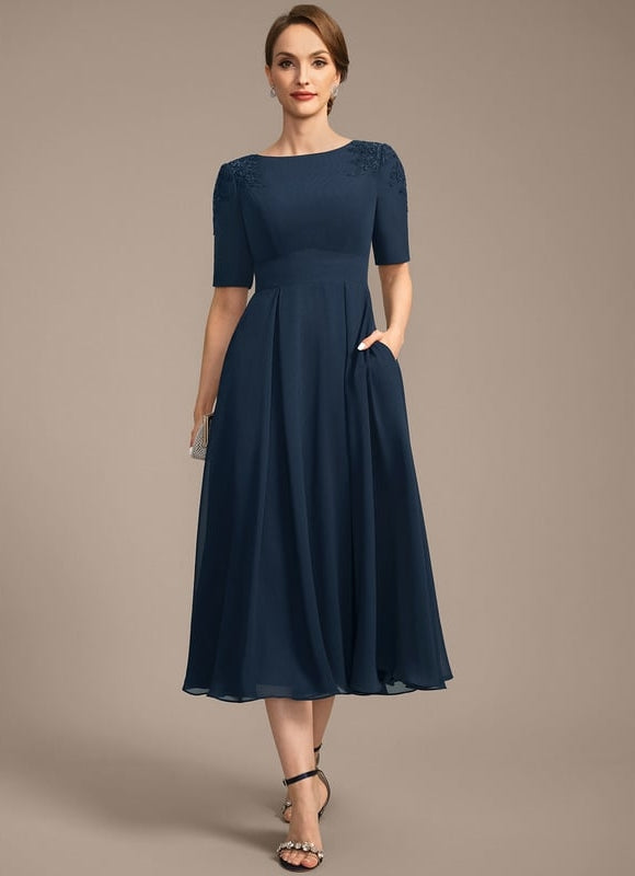 Robe Midi Marine Chic - gallery 2