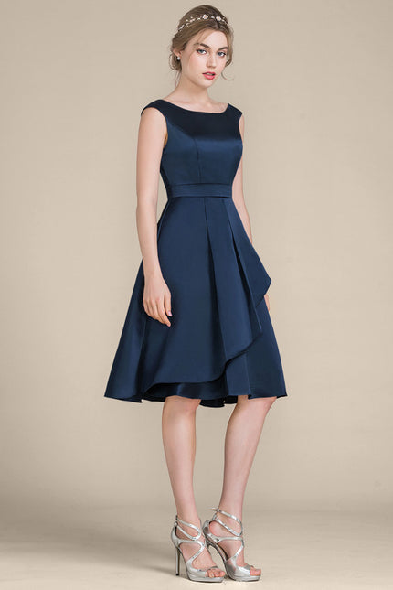 Robe Midi Navy Élégance