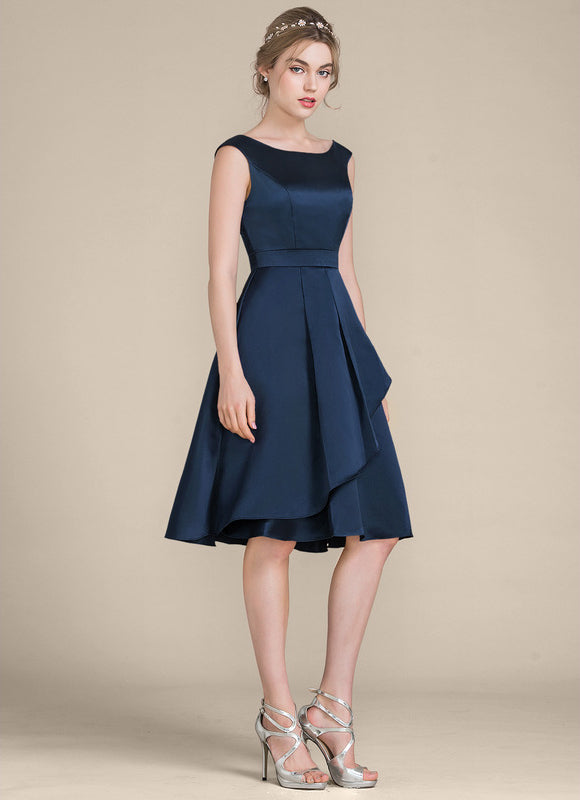Robe Midi Navy Élégance