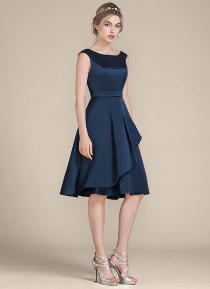 Robe Midi Navy Élégance