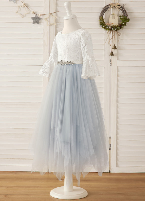 Robe Midi Tulle Bleu Clair - gallery 3