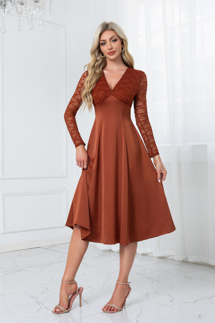 Robe Midi Rustique Élégante - gallery 5