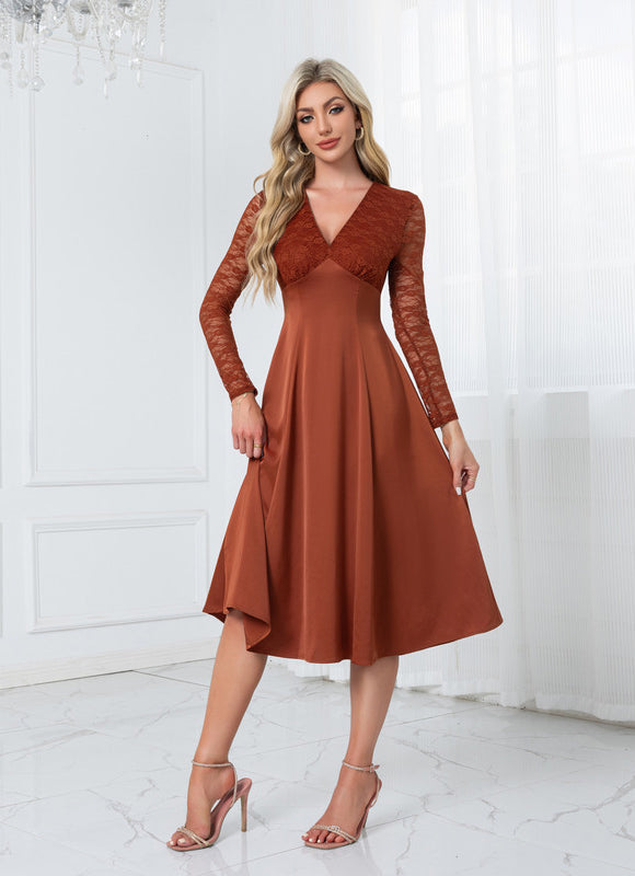 Robe Midi Rustique Élégante - gallery 5