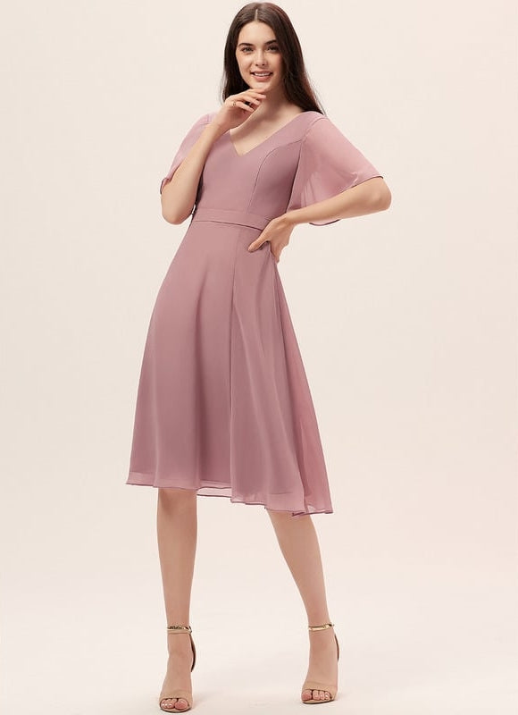 Robe Midi Aérienne Marine - gallery 1