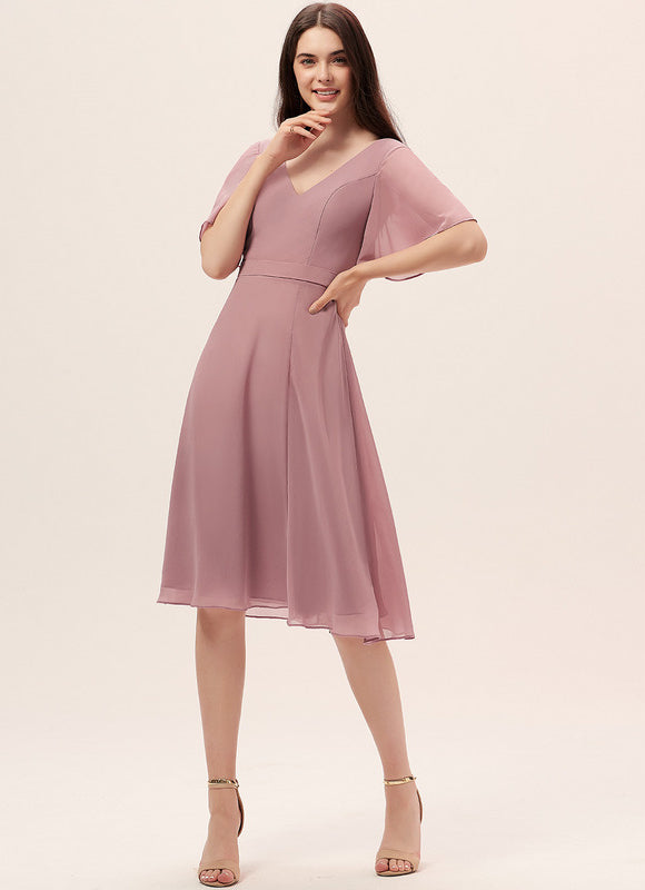 Robe Midi Fluide Rose - gallery 2