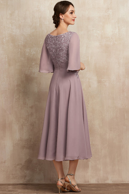 Robe Midi Flottante Lavande - gallery 6