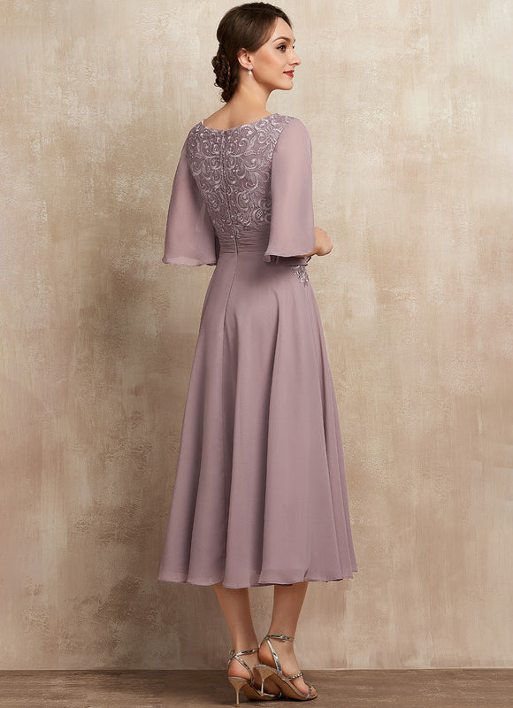 Robe Midi Flottante Lavande - gallery 6