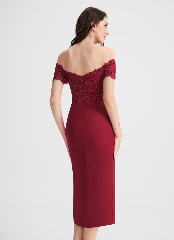 Robe Midi Chaleur Écarlate - gallery 3