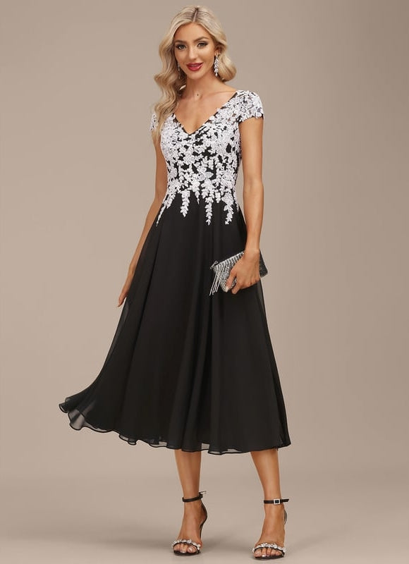 Robe Midi Élégance Nocturne - gallery 6