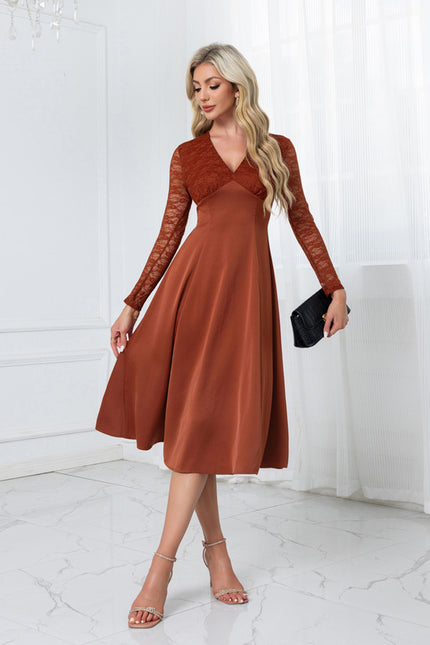 Robe Midi Rustique Élégante - gallery 1
