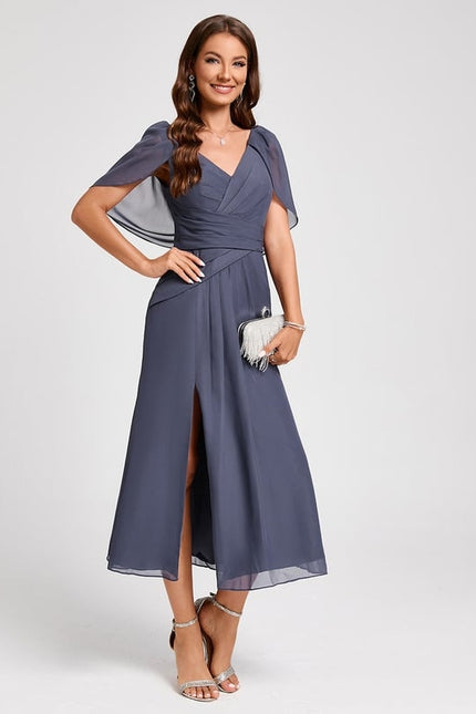 Midi Robe De Cocktail Pour Mariage Chic - gallery 4