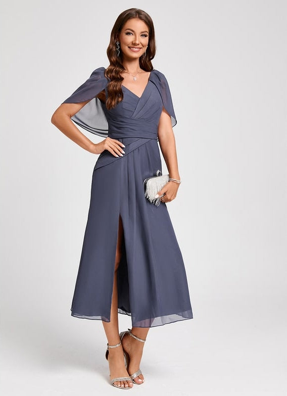 Midi Robe De Cocktail Pour Mariage Chic - gallery 4
