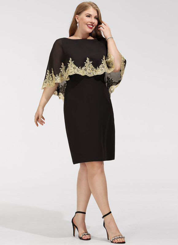 Robe Midi Ajustée Noire - gallery 6