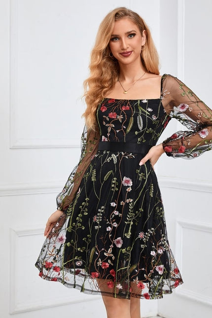 Robe Midi Écarlate Organza - gallery 9
