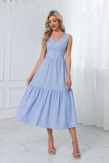 Robe Midi Manches Bouffantes - gallery 1