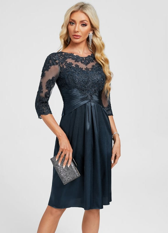 Robe Midi Satin Brodée - gallery 4