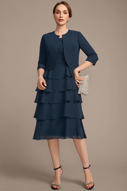 Robe Midi Mousseline Volants - gallery 2