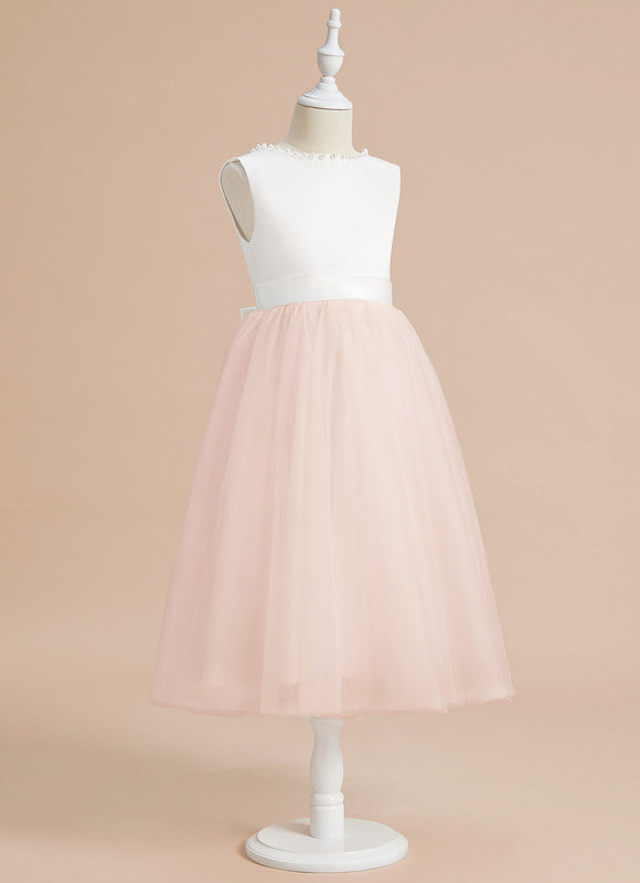 Robe Midi Satinée Poudrée - gallery 1