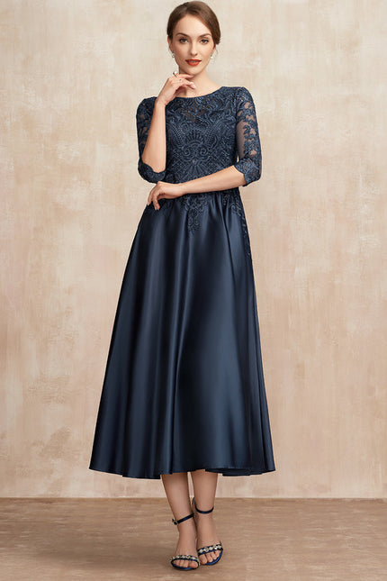 Robe Midi Chic Satin Éthique - gallery 2