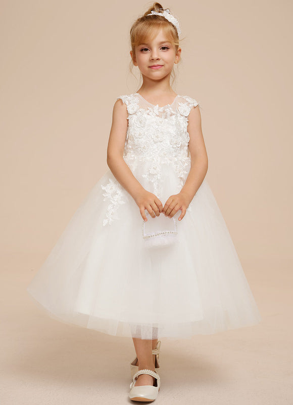 Robe Midi Enfant Évasée Tulle - gallery 3