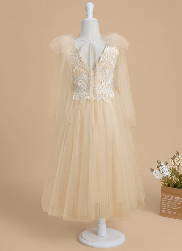 Robe Midi Tulle Beige - gallery 3