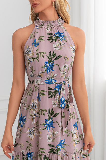 Robe Midi Évasée Imprimée Léopard - gallery 3