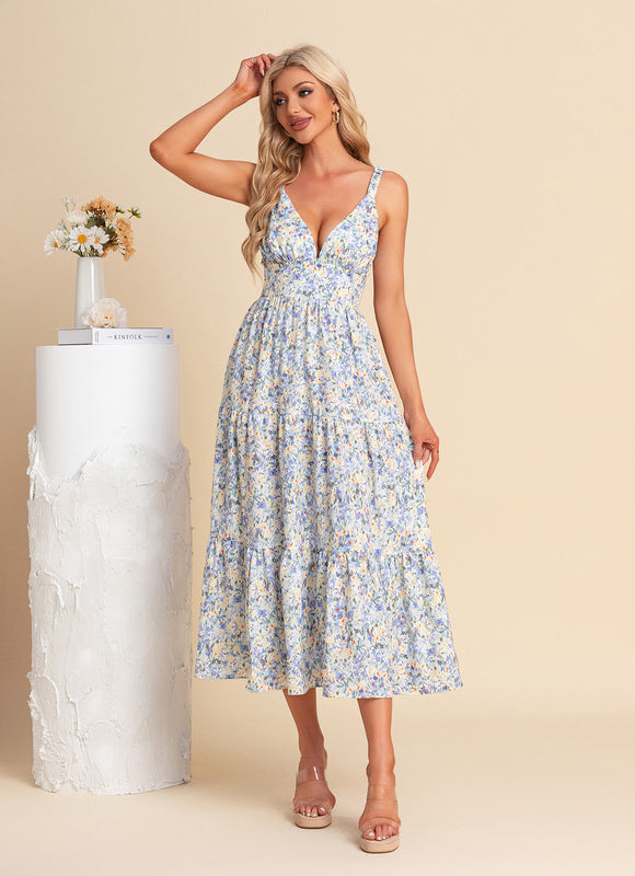 Robe Midi Fleurie Légère - gallery 3