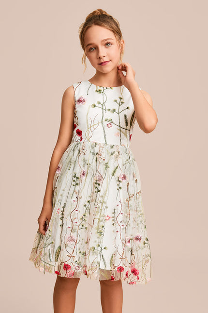 Robe Midi Fleurie Évasée - gallery 1