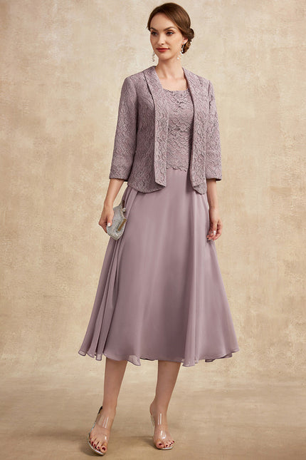 Robe Midi Flottante Lavande - gallery 8