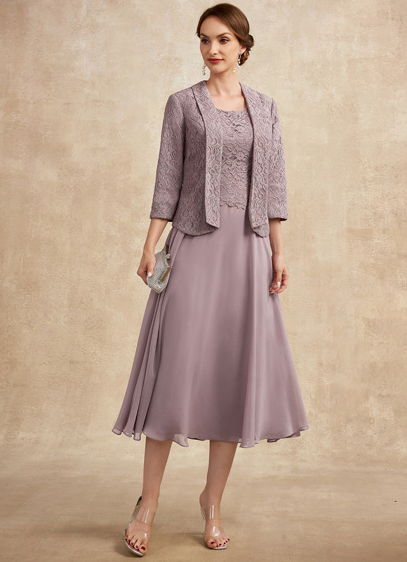 Robe Midi Flottante Lavande - gallery 8