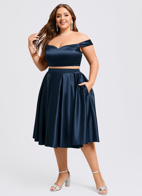 Robe Midi Satinée Cintrée - gallery 7