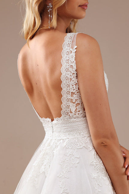 Robe Midi Tulle Écrue - gallery 1