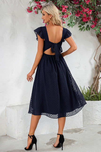 Robe Midi Midi À Rayures - gallery 8