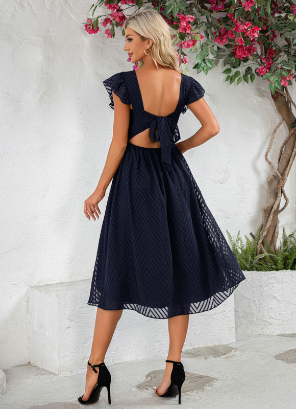 Robe Midi Midi À Rayures - gallery 8