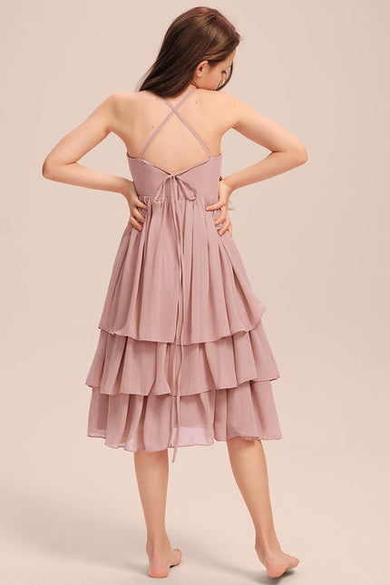 Robe Midi Volante Rose - gallery 2