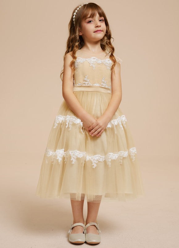 Robe Midi Tulle Doré - gallery 9