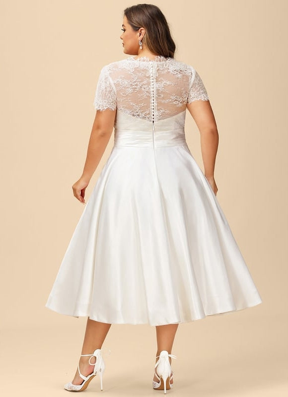 Robe Midi Éclat De Satin - gallery 8