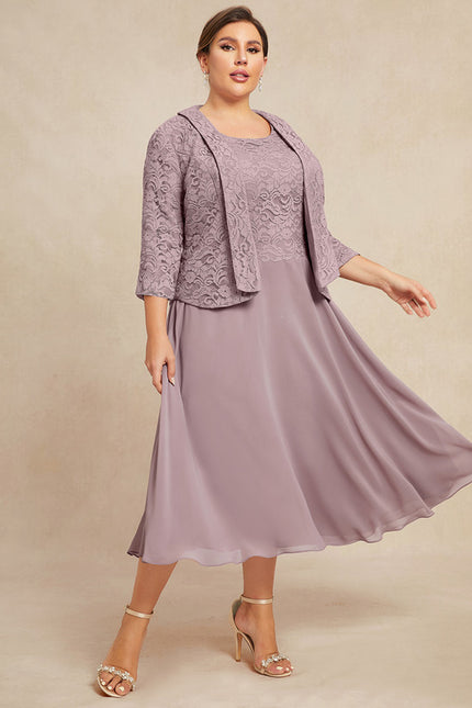Robe Midi Flottante Lavande - gallery 9