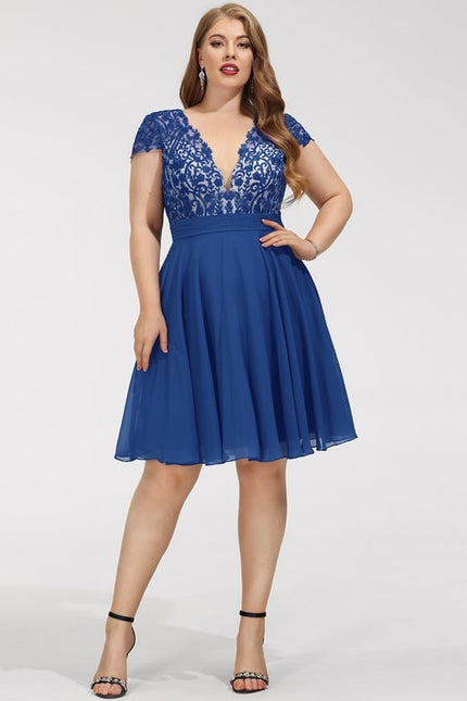 Robe Midi Bleu Envoûtant - gallery 8