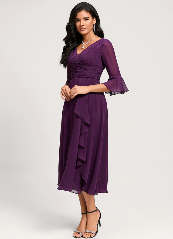 Midi Robe De Cocktail Pour Mariage Chic - gallery 8