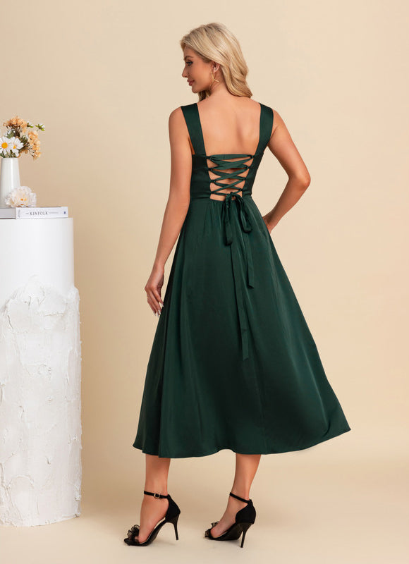 Robe Midi Émeraude Chic - gallery 2